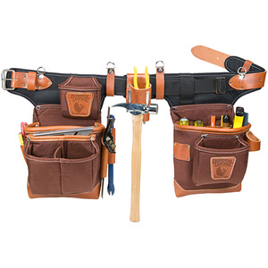 OCCIDENTAL 9855 BROWN NYLON ADJUST-TO-FIT FATLIP TOOL BELT SET